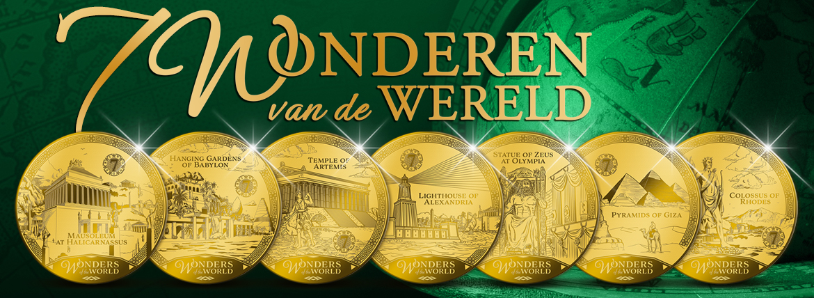 Productie - Gouden Munten Zeven Wereldwonderen